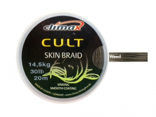 Поводковый материал Climax Cult Skin Braid 20м 30lb Weed